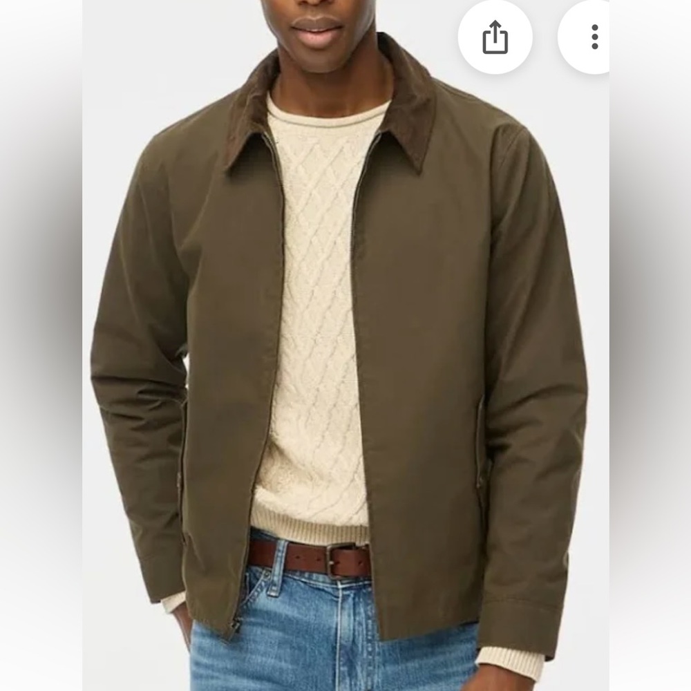 J.Crew Cord Collar Deck Jacket